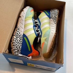 LIKE NEW EUC Women’s 6 | Girls 4 Adidas ZX 1K Boost J Multicolor Shoes In Box